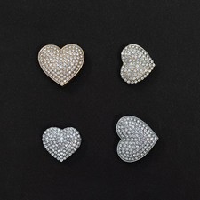 Magnetbrosche Herz Strass Damen Strassbrosche mit Magnetclip Brosche Tuchhalter
