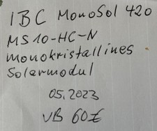 IBC Monosol 420 Solarmodule 7Stück