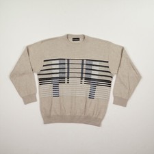 BREIDHOF Herren Pullover Gr. L mehrfarbig Strickpullover Langarm Rundhals Pulli