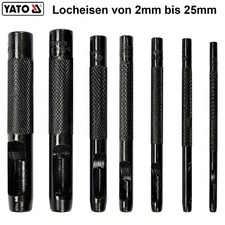 Locheisen Lochpfeifen Stanzeisen Lochstanzer Lederlocher Ösen Locher 2mm-25mm