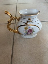 Kanne Vase Krug Goldrand Retro