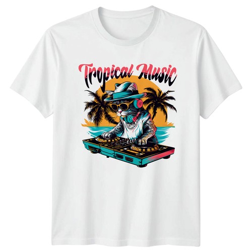 Tropical music unisex shirt - tropical,