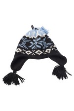 F.LLI Campagnolo Damenmütze Ohrenklappen Norwegermuster Wolle Mehrfarbig Outdoor