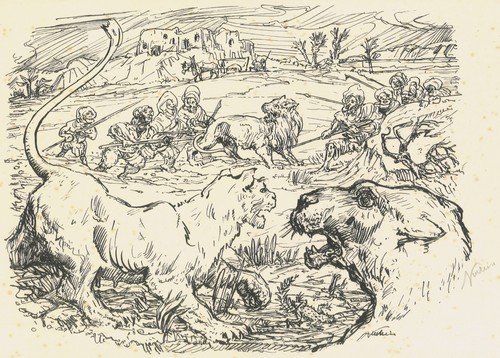 Alfred kubin löwenjagd - kubin,