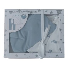 NEU Baby Set 3-tlg Gr. 50-56 (0-2M) Bio Baumwolle Geschenk Junge Erstausstattung