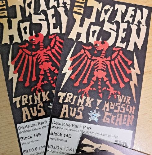 Sitzplatz tickets die - tickets,