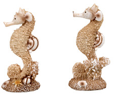 2x Dekofigur Seepferdchen Paar