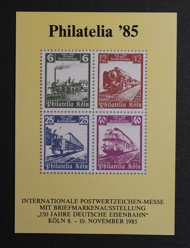 Brd ausstellungs block 1985 - -,