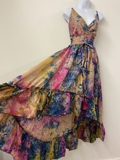 Vintage Kleid Seide Indianer