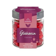 Fruchtgummis im Glas - Glühwein To Go, 120 g Gummibärchen naschlabor