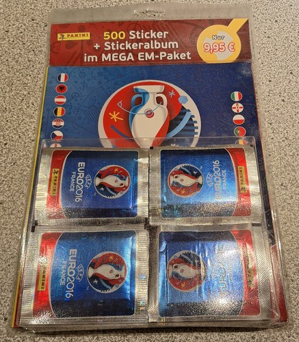 Panini euro 2016 mega pack - panini, 500