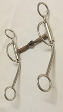 Maheu Snaffle Bit with Shanks, 7" Loomis Shank, handgefertigt, Sweet Iron Kupfer