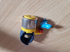 Postbank Kapt´n Blaubär Klingel Fahrrad Laufrad Klett Befestigung Sammler Retro
