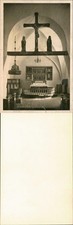 Ansichtskarte  Religion Kirche Altar Marienstatue Jesuskreuz Fotokarte 1950