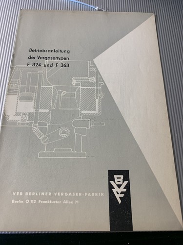 1965 betriebsanleitung bvf - betriebsanleitung,