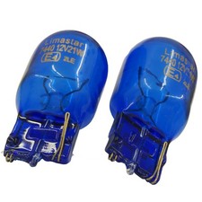 2er Set BLUETECH W21W Tagfahrlicht T20 12V 21W BLAU Birne Blue Kein Canbusfehler