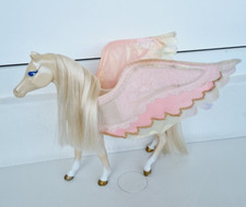 Wunderschönes Pferd Pegasus Rainbow Barbie 90 er Zubehör für Haus