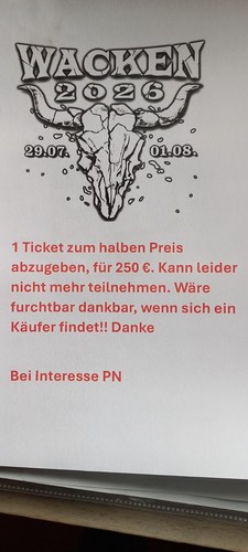 Wacken ticket 2026 zum - ticket,
