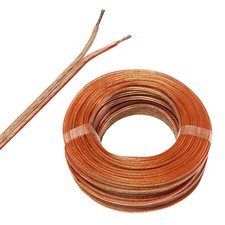 Lautsprecherkabel 2x0,75mm High End Kupfer Leitung Audio Boxen Kabel transparent