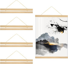 4 Stück A3 Posterleiste Holz