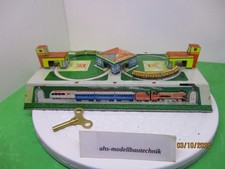 Alte Blech Eisenbahn mit Uhrwerks Antrieb.