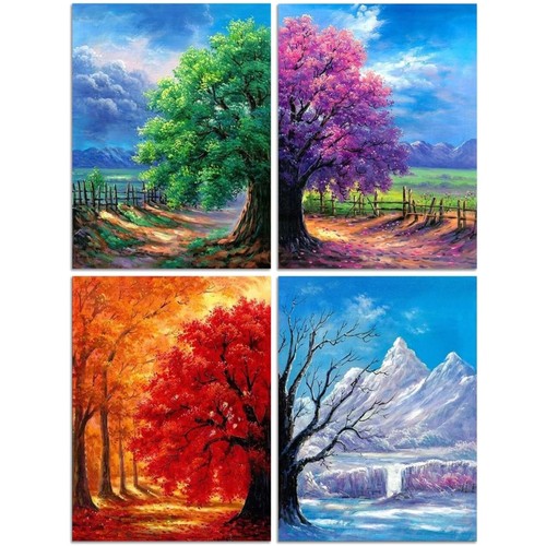 Diamantmalerei set 4er pack - 4er,