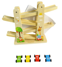 Kugelbahn Holzspielzeug Autorennbahn Holz Spielzeug