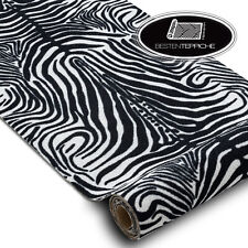 Modernen Original Antirutsch Läufer DIGITAL Zebra Zebramuster weiß / schwarz