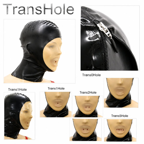 Latexmaske trans hole latextil - latexmaske,
