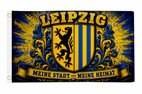 Fahne flagge leipzig meine - fahne,