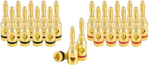 20x schraub bananenstecker - 20x,
