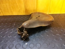 alter Fahrradsattel Leder Kindersattel altes Fahrrad Oltimer D.R. Scheunenfund