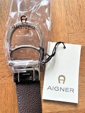 AIGNER LEDER GÜRTEL BRAUN