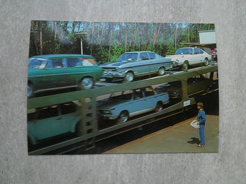 Eisenbahn zug autozug - ak,
