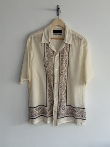 Allsaints hemd kurzarm creme - allsaints,