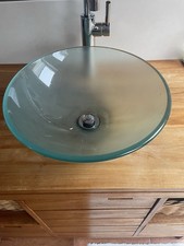 Waschbecken Aus Glas Außen Satiniert Durchmesser 42 CM