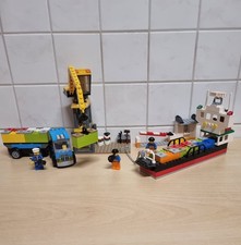 LEGO Set 10663 Hafen, Kran, Schiff, LKW, Container, Schranke und mit Anleitung
