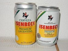 2 ISENBECK Bierdosen aus