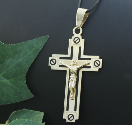 Kreuz jesus anhänger 585er - kreuz,