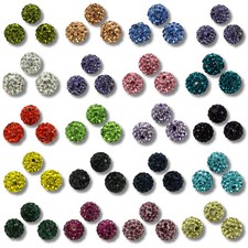 12x Strassperlen 10mm