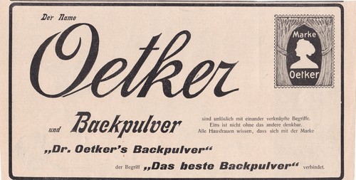 Oetker werbung reklame - dr.,