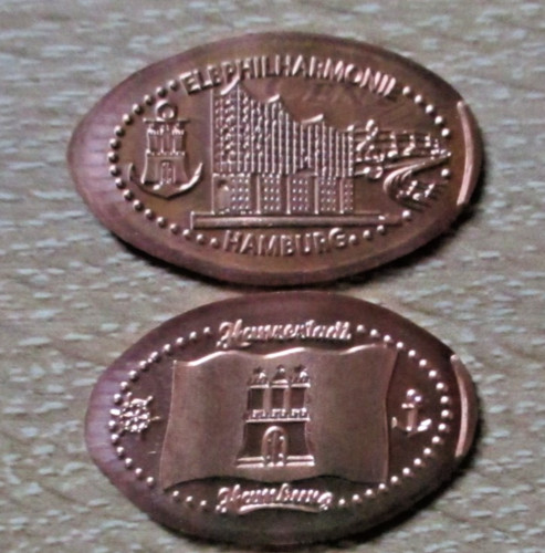 Elongated coins aus hamburg - elongated,