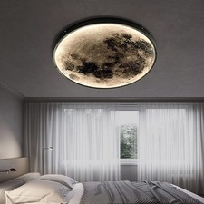 Mond Wandlampe innen Art Deco