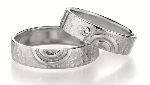 Paar eheringe silber mit - eheringe,