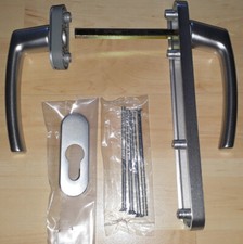 ROTO Türgriffgarnitur RotoLine R01.1 Silber außen hoch DIN rechts Rundflügel