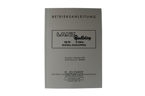 Betriebsanleitung lanz bulldog - betriebsanleitung,