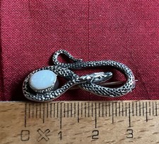 Brosche Schlange Silber mit