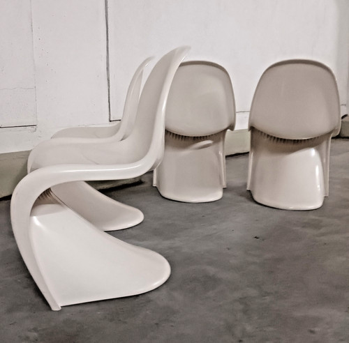 Verner panton chair - chair, weiß