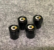 🇩🇪 4 Stücke Für Mercedes Benz Smart Ventilkappen Schwarz Eloxiert