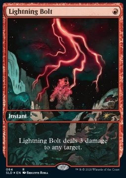 Magic mtg lightning bolt - lightning, (v.2)